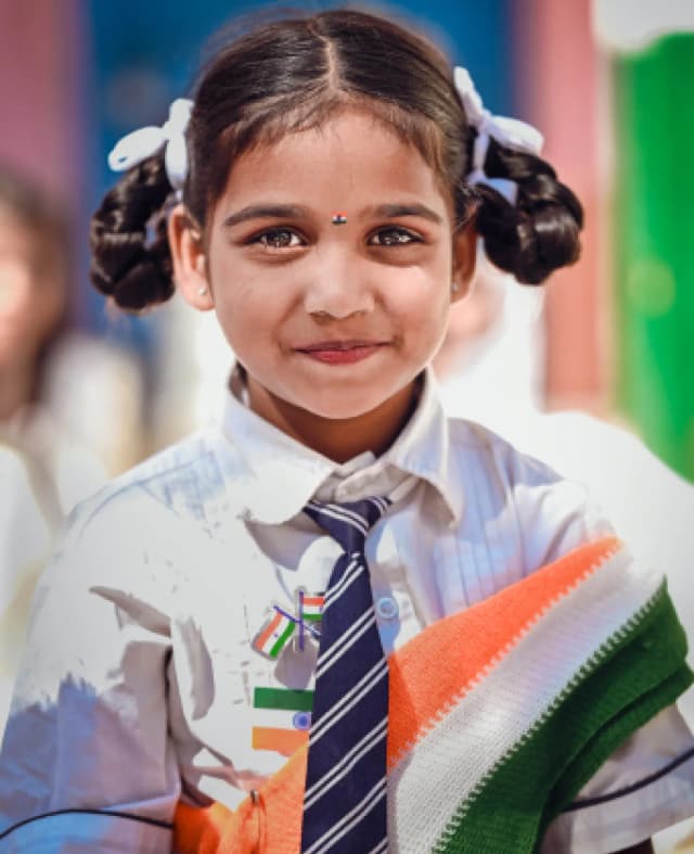 Girl smiling